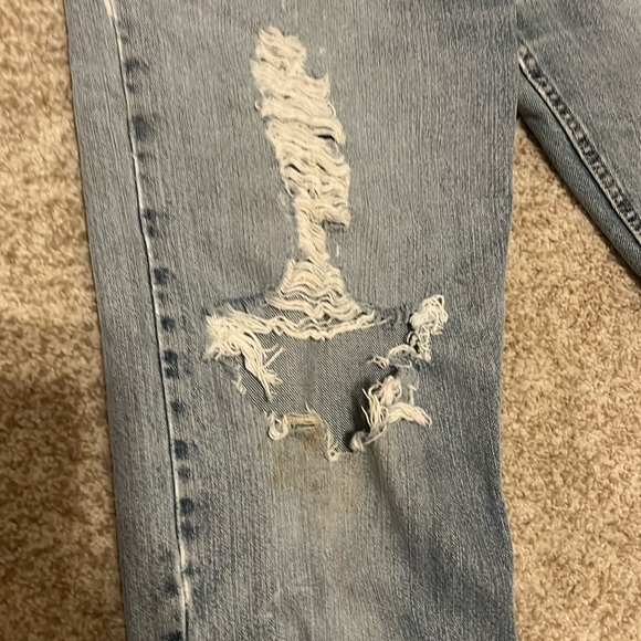 Men’s Distressed Lee Relaxed Fit Jeans 33 x 30 - Picture 4 of 15